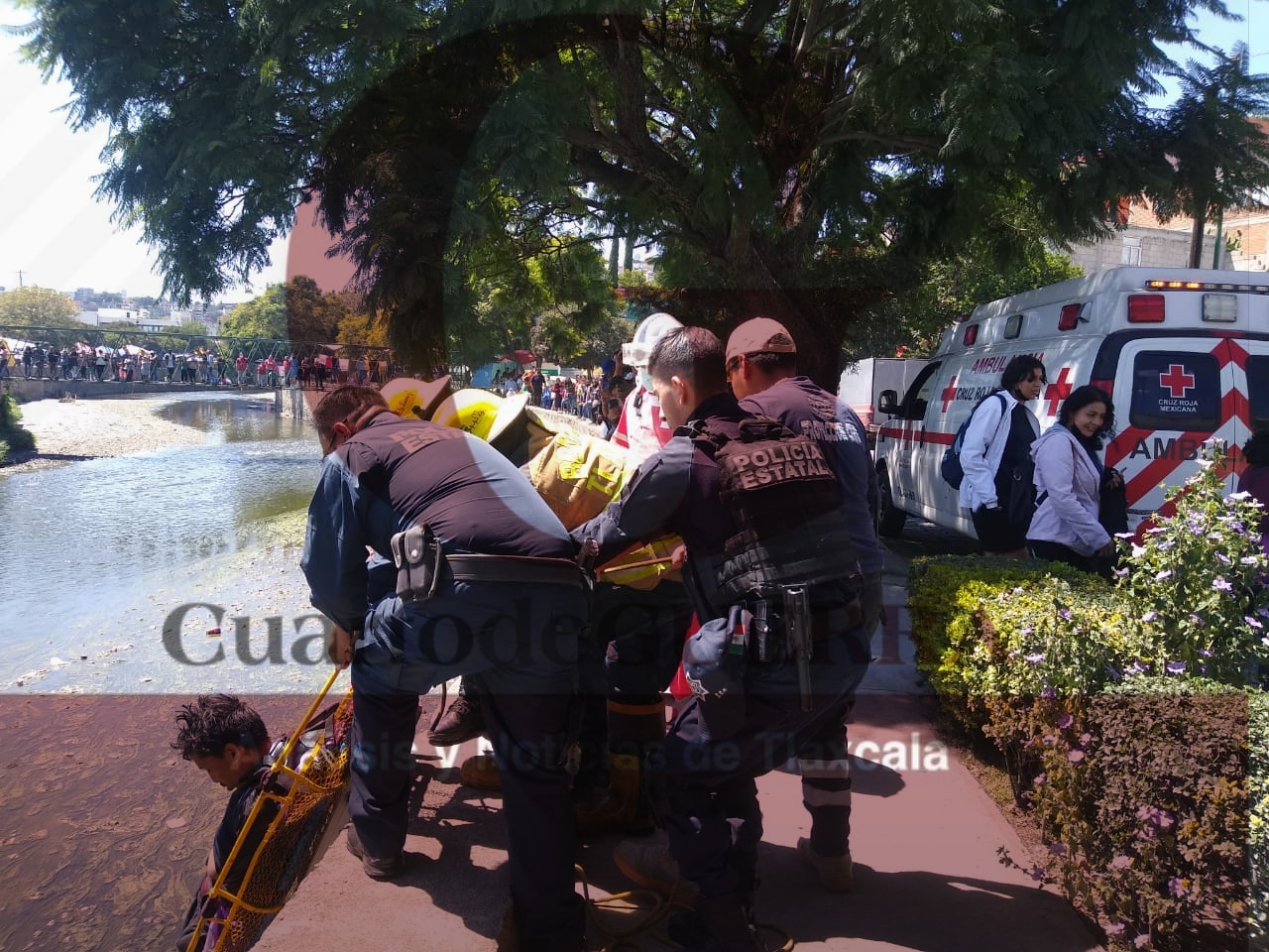 Cae hombre al Río Zahuapan